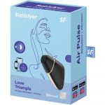 Satisfyer App Enabled Love Triangle Clit Massager Black - Image 4
