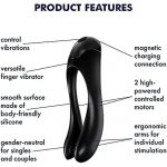 Satisfyer Candy Cane Finger Vibrator Black - Image 3
