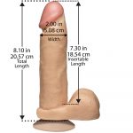 The Realistic Cock 8 Inch Dildo Flesh Pink - Image 2