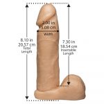 VacULock 8 Inch Realistic Cock Attachment Flesh Pink - Image 2