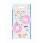 ToyJoy Furry Fun Wrist Cuffs Pink - Image 2