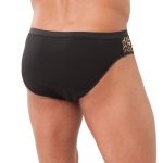Mens Animal Print Briefs With Zipper - Image 2