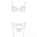 Cottelli Delicate Bra Set White - Image 3