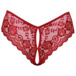 Cottelli Crotchless Panty Red - Image 4