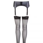 NOXQSE Wet Look Suspender Belt And Stockings - Image 3