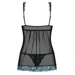 Obsessive Open Front Babydoll And String Black - Image 3