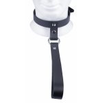 The Red Leather Collar with Short Leash - Image 2