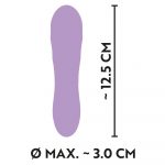 Cuties Silk Touch Rechargeable Mini Vibrator Purple - Image 4