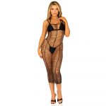 Leg Avenue Horizontal Net Maxi Dress UK 6 to 12