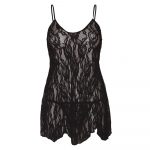 Leg Avenue Rose Lace Flair Chemise Black UK 14 to 18 - Image 2