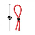 Red Adjustable Cock Ring - Image 3