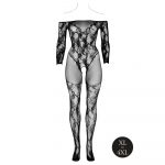 Le Desir Bodystocking With Off Shoulder Long Sleeves - Image 3