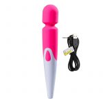 iWand 10 Speed Waterproof Rechargeable Wand Pink - Image 2
