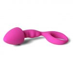 Pink Silicone Curved Comfort Butt Plug - Image 2