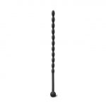 6 Inch Black Silicone Beaded Penis Sound Plug