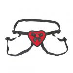 Lux Fetish Red Heart Strap On Harness - Image 2