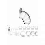 Man Cage 02 Male 3.5 Inch Clear Chastity Cage - Image 2