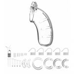 Man Cage 03 Male 4.5 Inch Clear Chastity Cage - Image 2