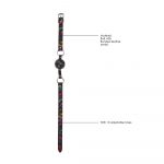 Ouch Breathable Ball Gag With Printed Leather Straps - Image 3