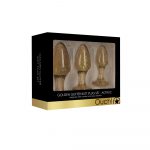 Ouch Golden Glitter Acrylic Butt Plug Set - Image 4
