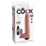 King Cock 11 Inch Squirting Cock With Balls Flesh - Image 4
