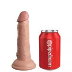 King Cock Elite 6 Inch Dual Density Vibrating Cock Flesh Pink - Image 3