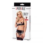 Seductive Black Lingerie Set With Stockings - Image 4