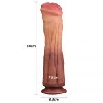 Lovetoy 12 Inch Dual Layered Silicone Horse Cock - Image 2