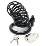 Metal Male Chastity Device With Padlock - Image 2