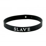 Black Silicone Slave Collar - Image 2