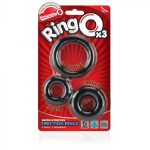 Screaming O RingO x3 Cock Rings Black - Image 3