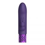 Royal Gems Dazzling Rechargeable Rabbit Bullet Purple - Image 2