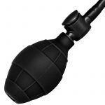 Black Booty Call Pumper Silicone Inflatable Small Anal Plug - Image 4