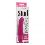 Power Stud Curvy Vibrator Waterproof Pink 6.75 Inch - Image 4