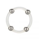 Steel Beaded Silicone Ring Large