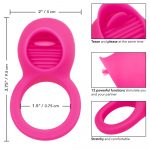 Rechargeable Teasing Tongue Enhancer Cock Ring - Image 2