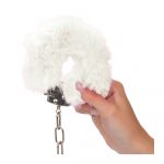 Ultra Fluffy Furry Cuffs White - Image 3