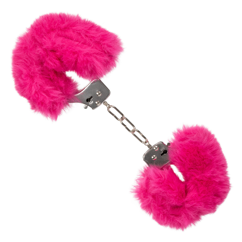 SE-2651-55-3x1.jpg Ultra Fluffy Furry Cuffs Pink - Image 1