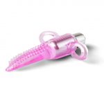 Clear Pink Vibrating Tongue Finger Vibrator - Image 3
