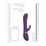 Vive Etsu Interchangeable Rabbit Vibrator Purple - Image 3