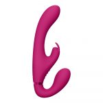 Vive Suki Triple Action Strapless Strap On Vibrator Pink - Image 4