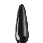 Small Tapered Black Anal Plug - Image 3