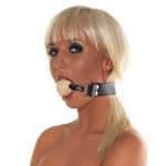 Leather Gag With Wooden Ball - Image 3