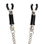 Silver Nipple Clamps With Chain - Image 2