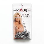 Silver Nipple Clamps With Double Chain - Image 3